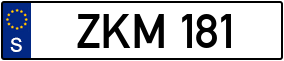 Trailer License Plate